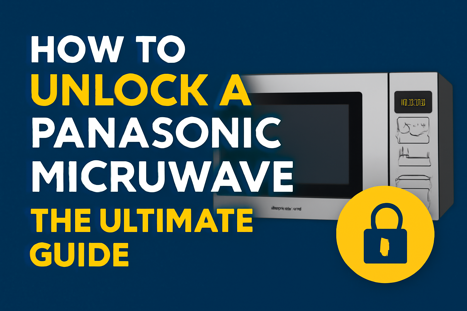 Unlock Panasonic microwave